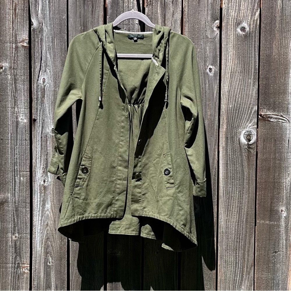 For Cynthia Forest Green Jacket